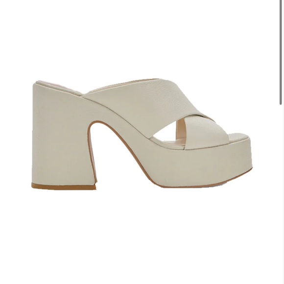 Dolce Vita Wonder Heels In Ivory Leather size 9 like new!!! - Picture 3 of 7